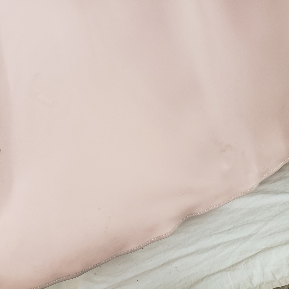 Muted Pink Maxi Dress with Square Neckline for Weddings - Picture 9 of 10